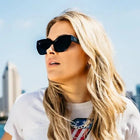 Model wearing Blenders - Jade Jet Black