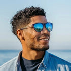 model wearing Blenders - North Park Crystal Indigo