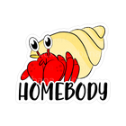 Sticker Cabana Homebody Hermit Crab