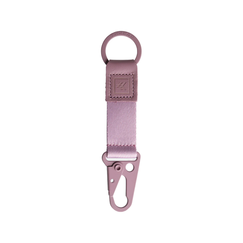 Thread Keychain Clip - Mauve