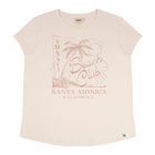 Santa Monica Beach Club Women's Tee - Ivory