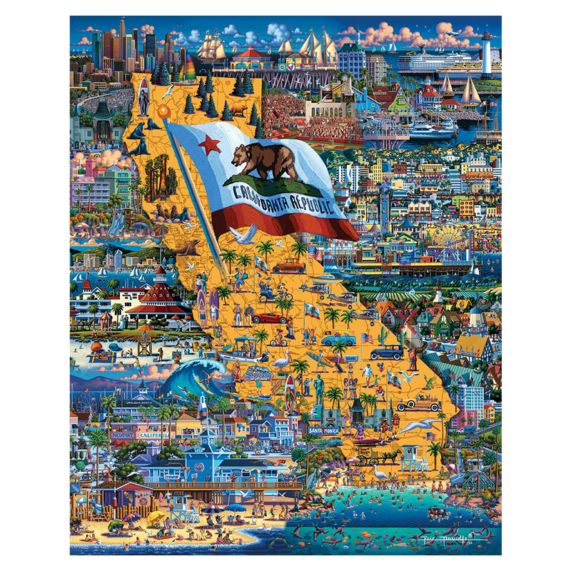 Best of Southern California - 500 Piece Traditional Puzzle - Image