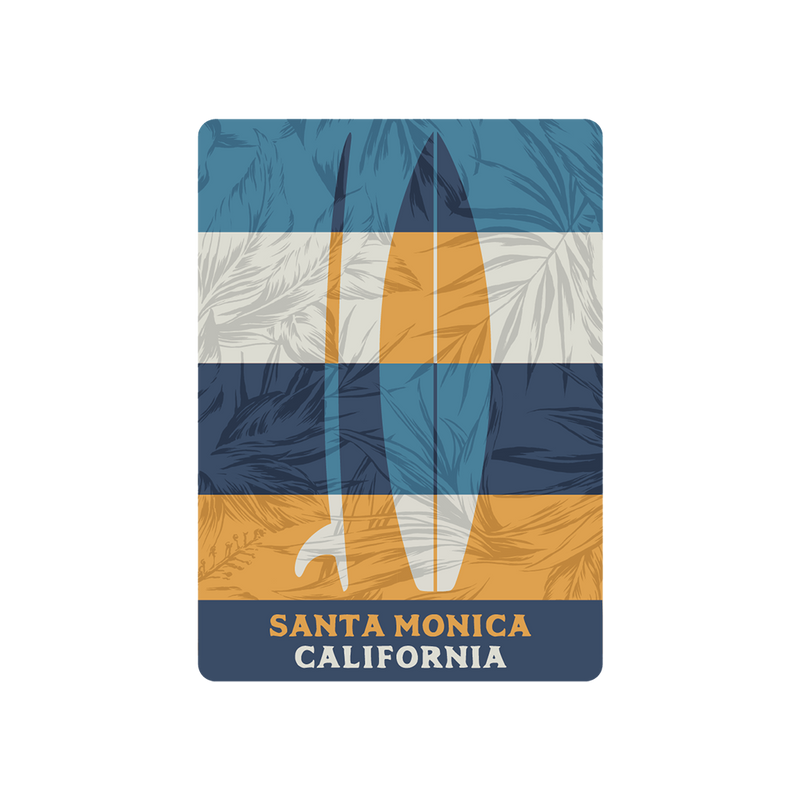 Santa Monica Board Stripes Magnet