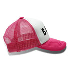 Bubu Babe Trucker Hat - Hot Pink (Side)