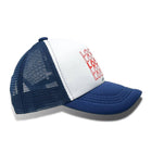 Bubu Local Trucker Hat - White/Navy (Side)