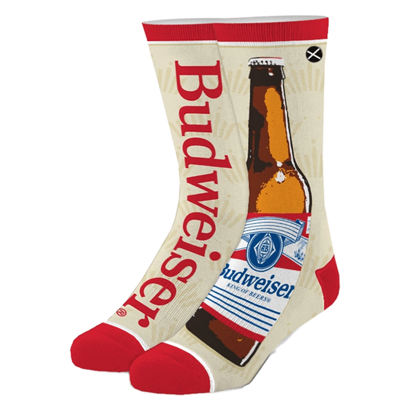Odd Sox Budweiser Split - Men's Crew Straight