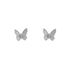 Pura Vida Butterfly in Flight Silver Earring