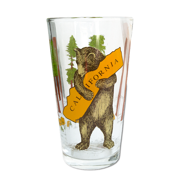 SF Mercantile California Bear Hug Pint Glass 2023