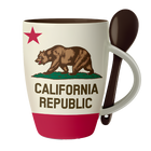 Kitchen Chic Cali Mug Spoon M10 California Republic