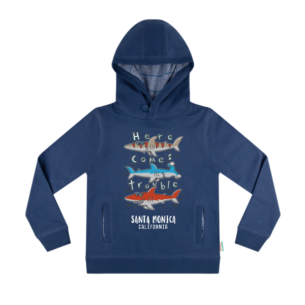 Earth Nymph Shadey Trouble Hoodie - Denim