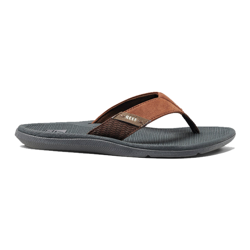 Reef Santa Ana Men's Sandal - Grey/Tan (Side)