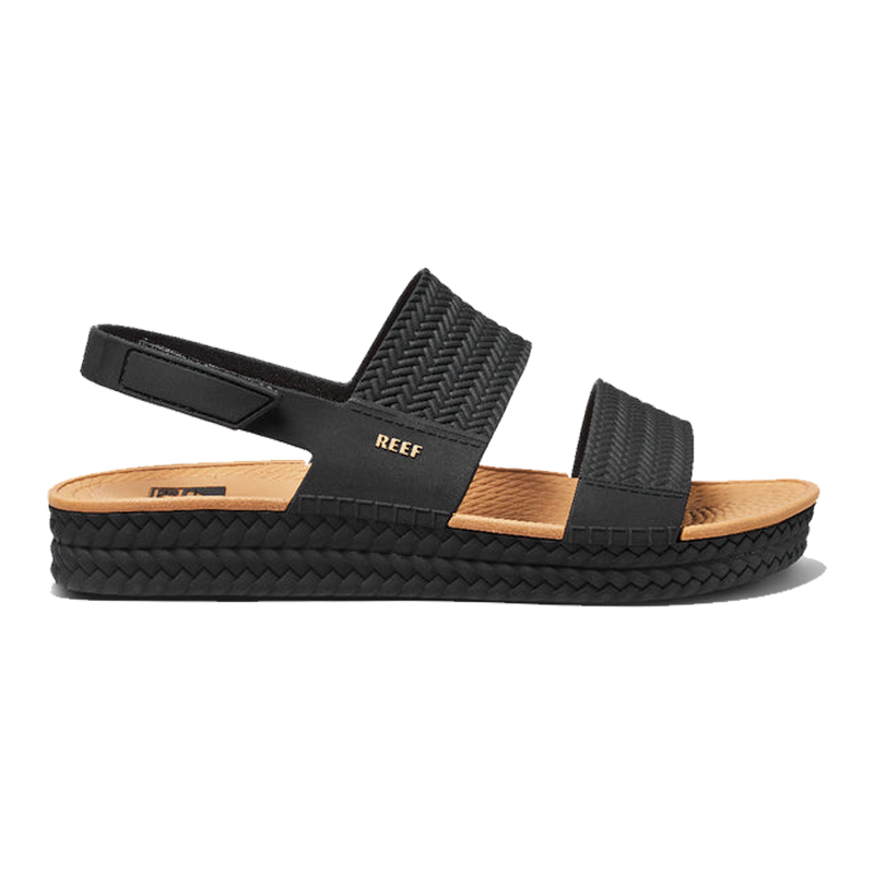 Reef Water Vista Women's Sandals - Black/Tan (Side)