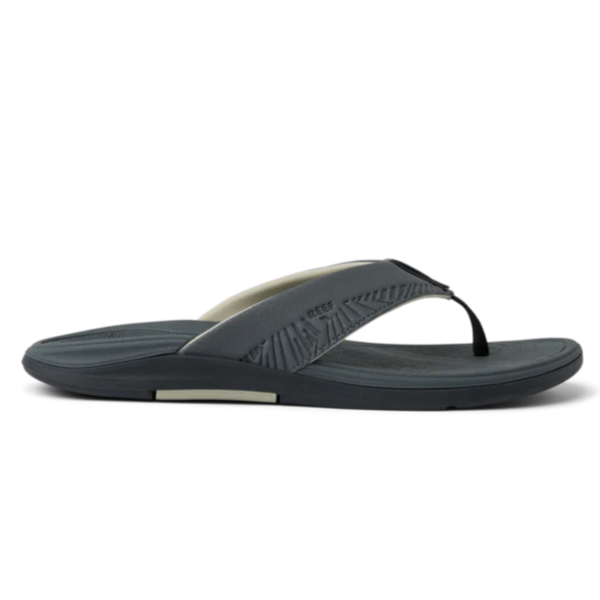 Reef Offshore Grey/Black/Tan Men's Sandals Side View