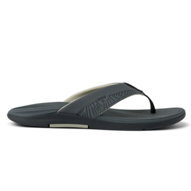 Reef Offshore Grey/Black/Tan Men's Sandals Side View