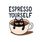 Sticker Cabana Espresso Yourself Cat Coffee Mug