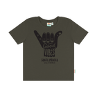 Earth Nymph Good Vibes Shaka Tee - Olive