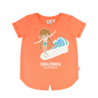 Earth Nymph Surfer Girl Tee - Peach Pop