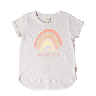 Earth Nymph Rainbow Arc Tee - Snow Marle