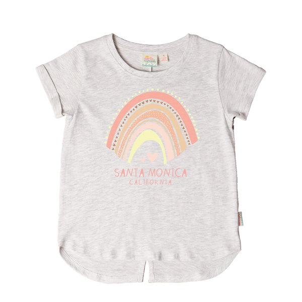 Earth Nymph Rainbow Arc Tee - Snow Marle