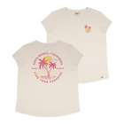 Santa Monica Scenic Palms Tee - Ivory