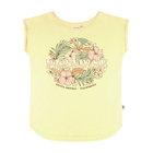 Santa Monica Floral Paradise Tee - Lemon Sorbet