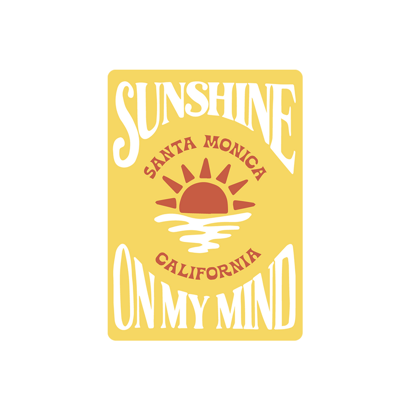 Santa Monica Sunshine On My Mind Magnet