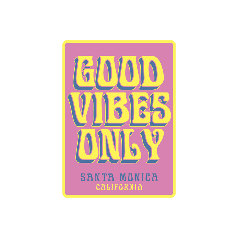 Santa Monica Good Vibes Only Magnet