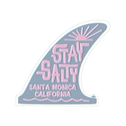 Santa Monica Stay Salty Fin Sticker