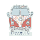 Santa Monica Peace Combi Sticker