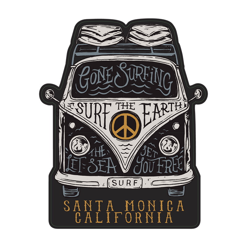 Santa Monica Combi Paradise Sticker