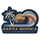 Santa Monica Lineout Sticker