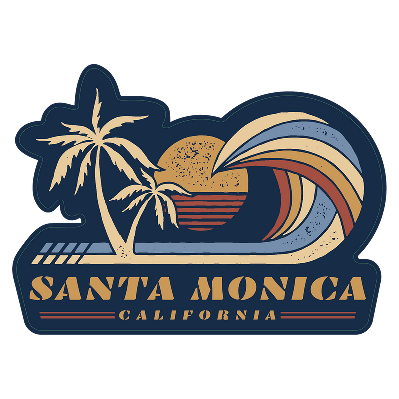 Santa Monica Lineout Sticker