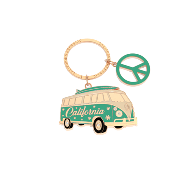 Kitchen Chic Cali Keychain Surfing California Green
