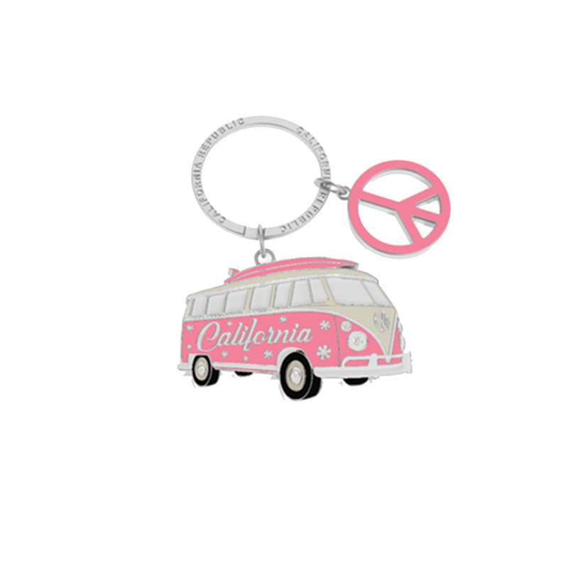 Kitchen Chic Cali Keychain Surfing California Pink