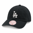 Mitchell & Ness LA Dodgers Black Primary Dad Hat