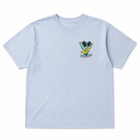 Santa Monica Twilight Palm/ Tropical Flower Dyed Tee - Cornflower Blue