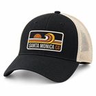 Santa Monica Box View Black/Natural Soft Mesh Sideline Cap