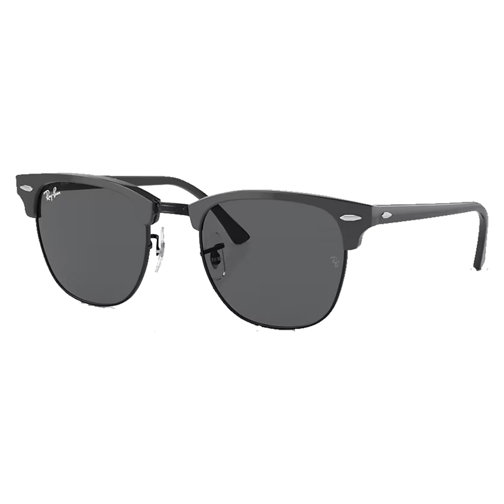 Ray-Ban Clubmaster Classic Polished Grey On Black, Dark Grey  display picture 3