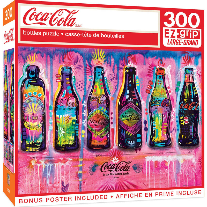 Coca-Cola Bottles 300 Piece EZ Grip Puzzle Box