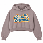 Santa Monica Cropped Hoodie - Pine Bark Brown
