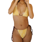 Dippin Daisys Paris Cheeky Swim Bikini Bottom Golden Ditsy