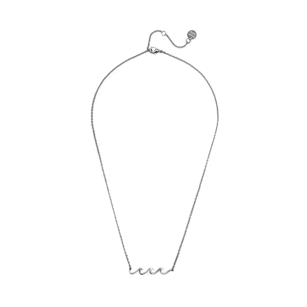 Pura Vida Delicate Wave Necklace - Silver
