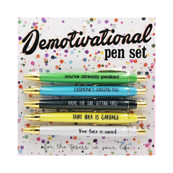 Fun Club Demotivational Pen Set