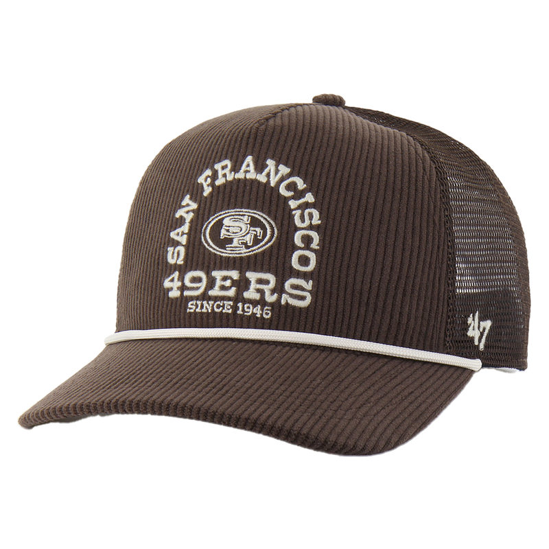 San Francisco 49ers Brown Ranchurro Mesh '47 Hitch Relaxed Fit Front