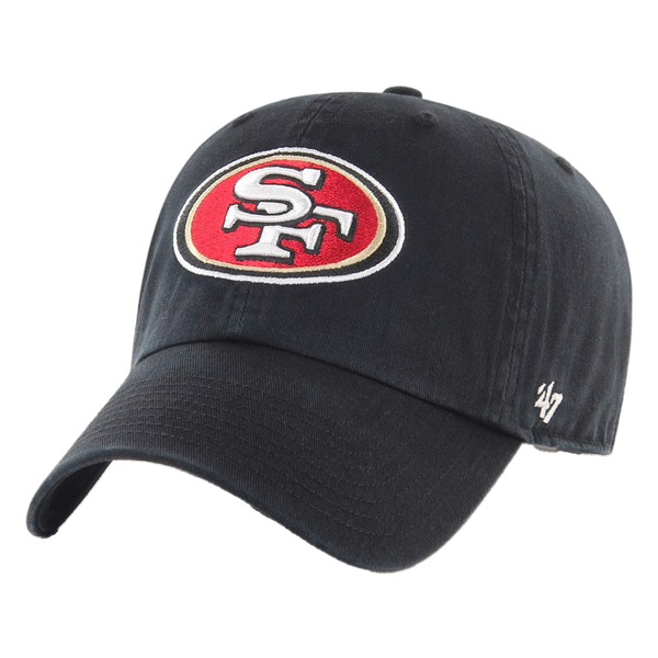 47 Brand - San Francisco 49ers Black '47 Clean Up Front