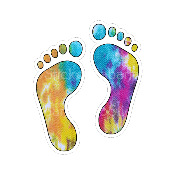 Sticker Cabana BS Tiedye Footprint