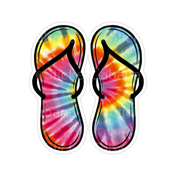 Sticker Cabana BS Tye Dye Flip Flop