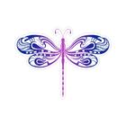 Sticker Cabana Purple Dragonfly