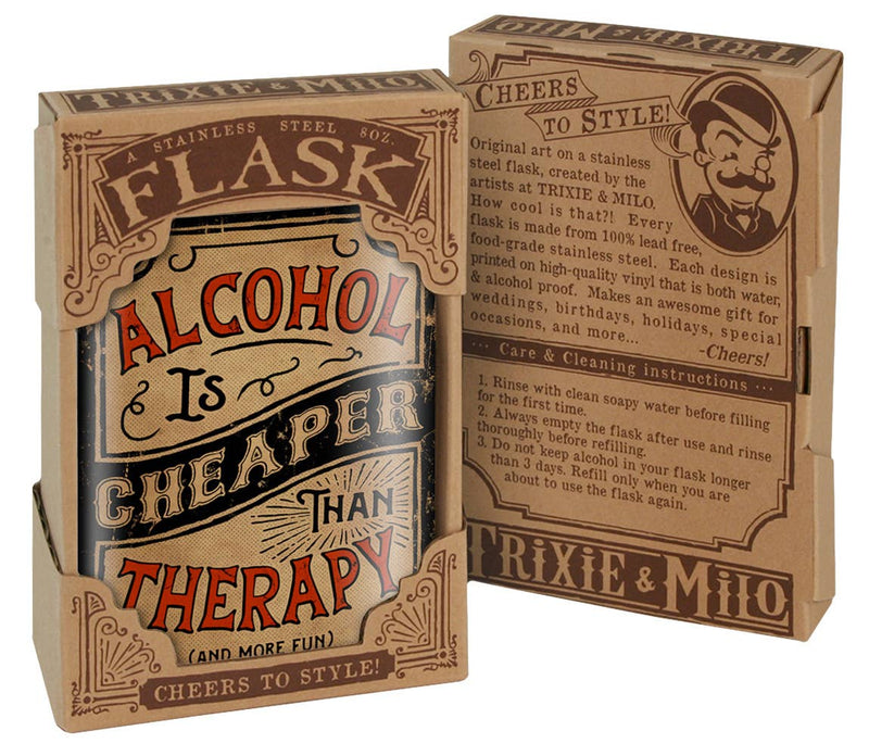 Flask - Cheaper Than Therapy with Box