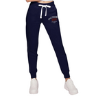 Fleece Sweatpants With California Embroidery - Deep Navy